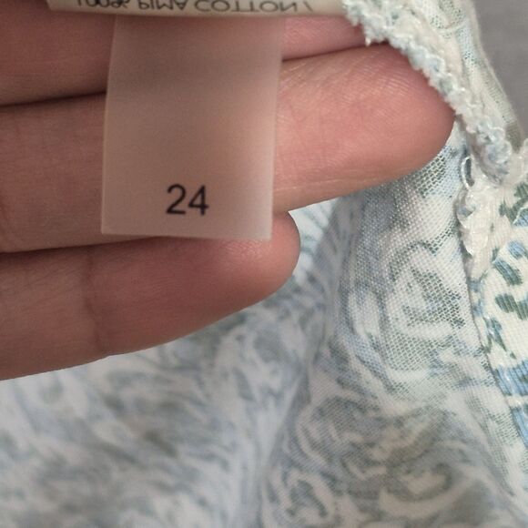 Peruvian Connection Women's Print 100% Pima Cotton V Neck Short Sleeve Tee M - Picture 4 of 7